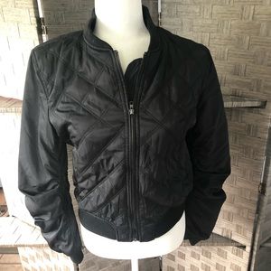 NWOT puff sleeve bomber jacket